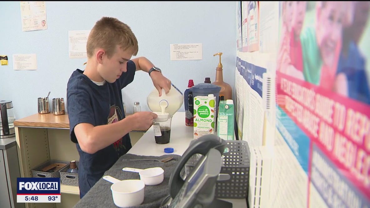 Student-ran coffee shop for NTX elementary school